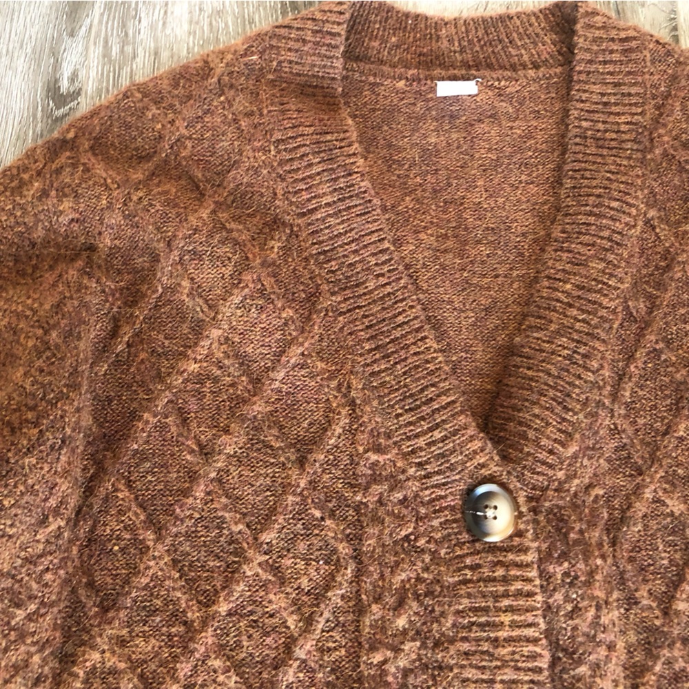 Twik Par Simons Warm Brown Knit Cardigan - Picture 7 of 9